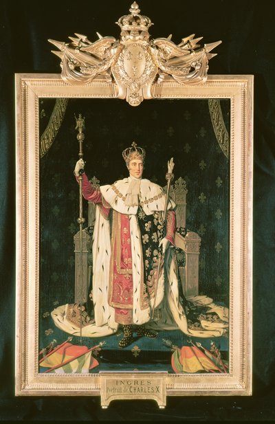 Portrait of Charles X in Coronation Robes by Jean Auguste Dominique Ingres